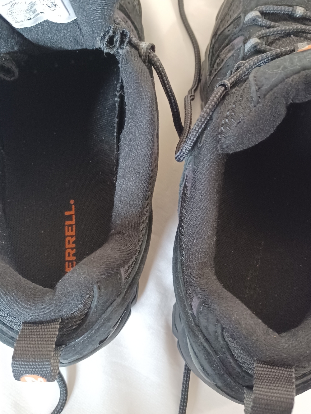 Merrell Mens Moab 2 GTX Lowrise Hiking Boots Shoes Sneakers Black Vent Size 10.5 - Picture 7 of 8